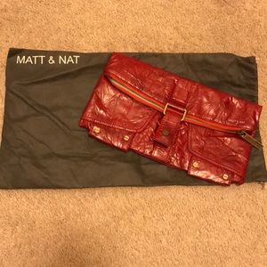 Matt & Nat Red Clutch